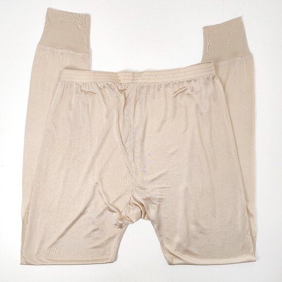 New Wintersilks Tan Base Layer Pants Leggings NWT Sheer Silk Elastic Thermal XL - Picture 4 of 7